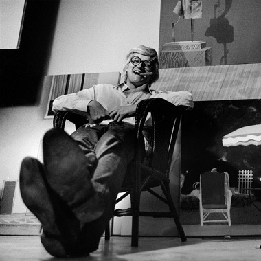 Photograph of David Hockney by Jorge Lewinski, 1972